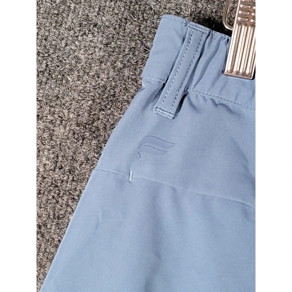 Fabletics Slim Fit Performance Trouser Pants Mens 30x27 Blue Zipper Pockets Gym